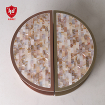 Shell door handle glass door handle high-grade wooden door handle handrail modern big handle hotel handle Chinese style