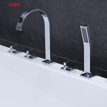 Chrome sitting bathtub shower faucet Five-piece faucet Guangdong Napoli Bathroom NL-2419