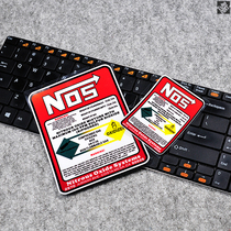 TUTU map car sticker NOS reflector nitrogen acceleration car warning sticker car fire extinguisher decoration sticker