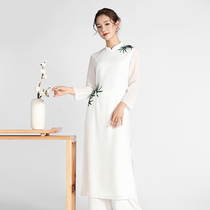 Three grid original design 2021 summer technician clothing beauty health overalls bathing foot bath two-piece female