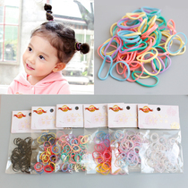 Baby Ornament Han Edition Transparent Candy Color Child Rubber Band Hair Rope Small Hair Ring Hair Accessories Big Bag Dress Strong Pull Constantly