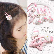 Baby Boy Hair Accessories Headwear Girl Hair Clip Side Clip KT Cat BB Clip Pair Clip Cute Cartoon Classic KT Hair Rope