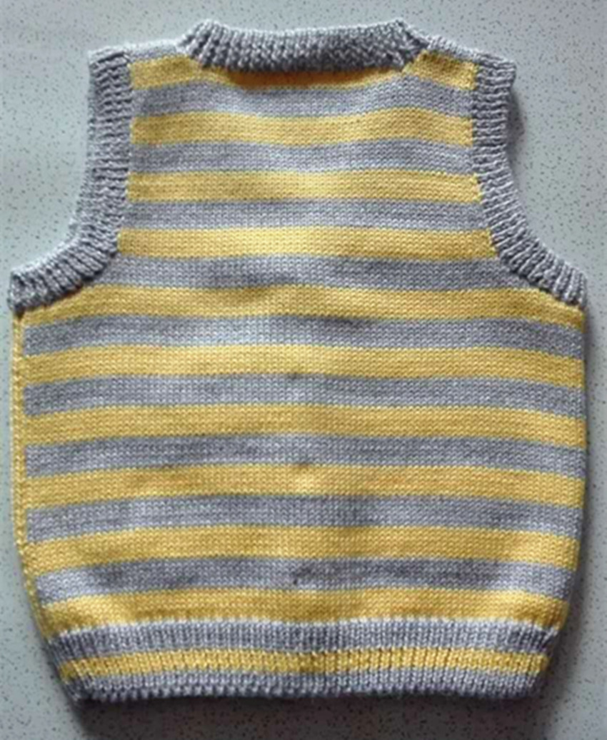婴幼儿纯手工编织毛衣背心手织棒针宝宝马夹男儿童无袖坎肩外套