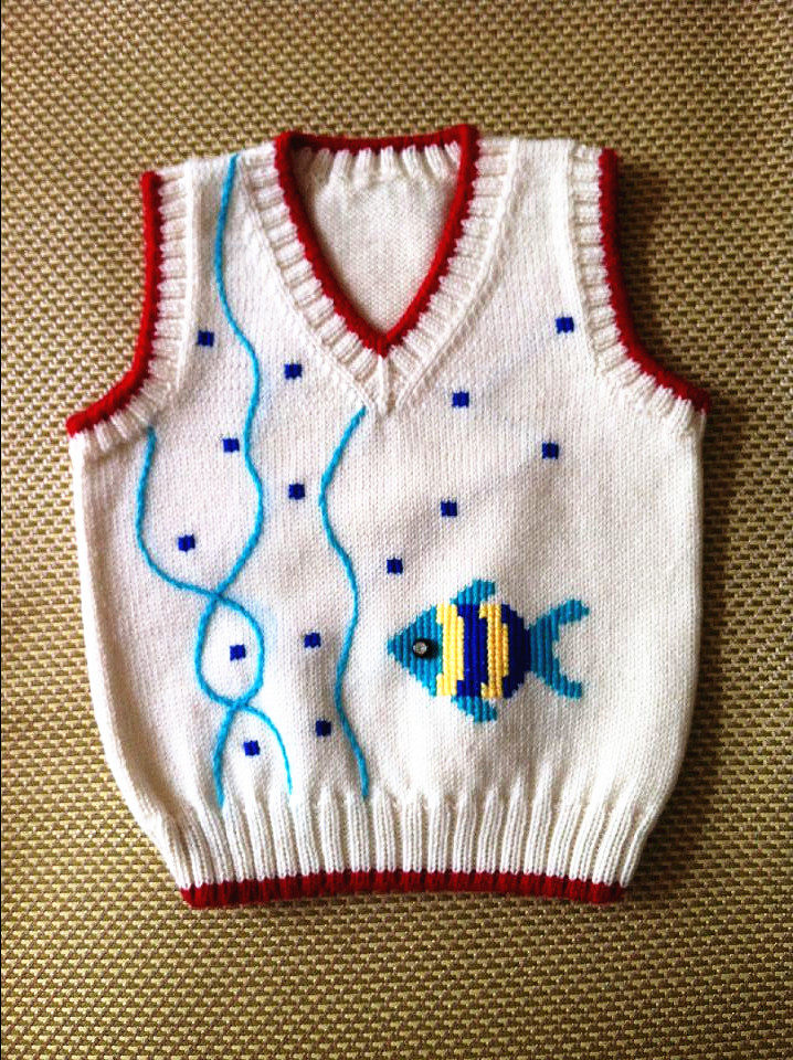 2015新款纯手工编织幼童毛衣背心宝宝毛线背心马夹手打毛衣砍肩