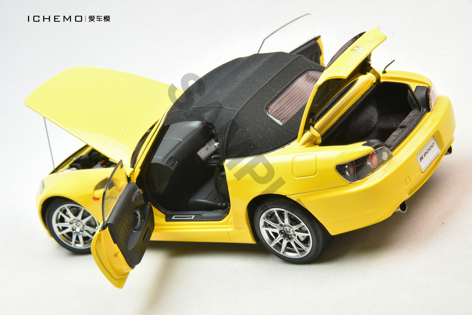 MH 1:18 本田S2000 AP2 合金全開汽車模型Motorhelix 帶引擎-Taobao