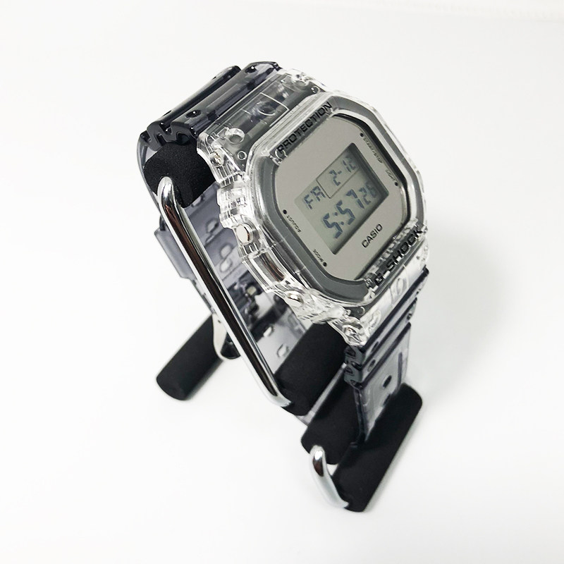 卡西欧g-shock运动透明方块手表男女dw-5600sk-1 400sk 700 6900