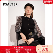 Shadow Psalm Womens 2021 Autumn New Fashion Stretch Slim Flower Ribbon Sleeve Knit Women