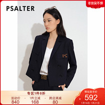 Shadow Psalm Women's Wear 2021 Autumn New Academic Style logo Embroidered Casual Short Suit Jacket