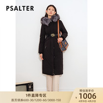 Poetic beauty dress 2021 Winter new fox fur collar Even hat white duck suede overcomes down down clothes