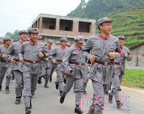 Eighth Route Army Red Army Chorus Performance Costume 129 Chorus Costume Film and Television Drama Revolutionary Soldier Costume Rental