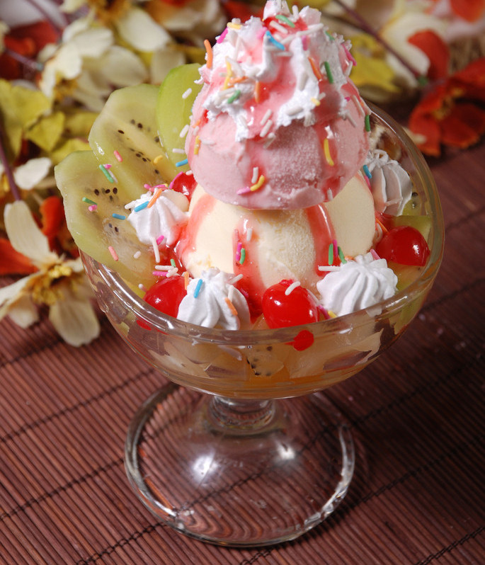 特价玻璃冰淇淋杯子 加厚创意高脚沙拉碗杯 雪糕杯 甜品杯刨冰杯