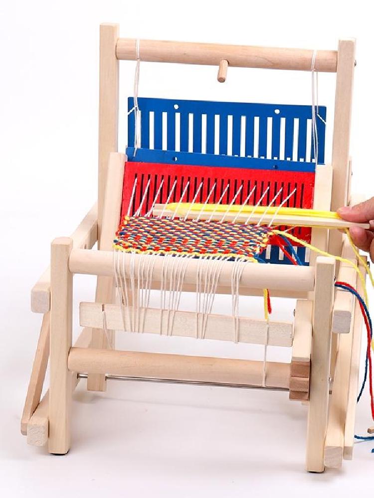 施耐德 儿童织布机编织机手工diy玩具-小鱼儿妈妈育儿记