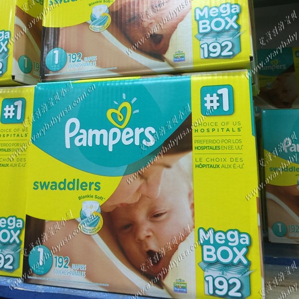 美国原装 帮宝适pampers swaddlers黄帮尿片1 2 3 4 5 6号