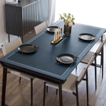 (Leather Table Mat) Leather PVC Waterproof Oil Proof Free Hotel Restaurant Light Lavish Table Cloth Home Table Mat