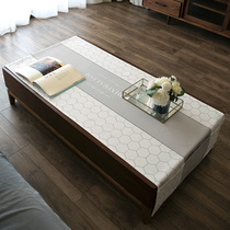 Feather fruit Nordic ins wind geometric cotton linen coffee table cover Waterproof and anti-scalding thickened coffee table pad Table pad tablecloth living room