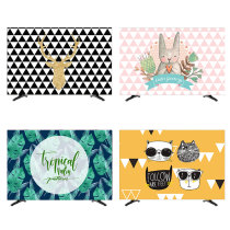 TV cover dust cover hanging fabric LCD 55 inches 50 curved 65 cover fabric computer TV cover Wall hanging