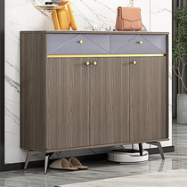 Light luxury shoe cabinet Italian household door large capacity simple modern inlet door double side partition cabinet