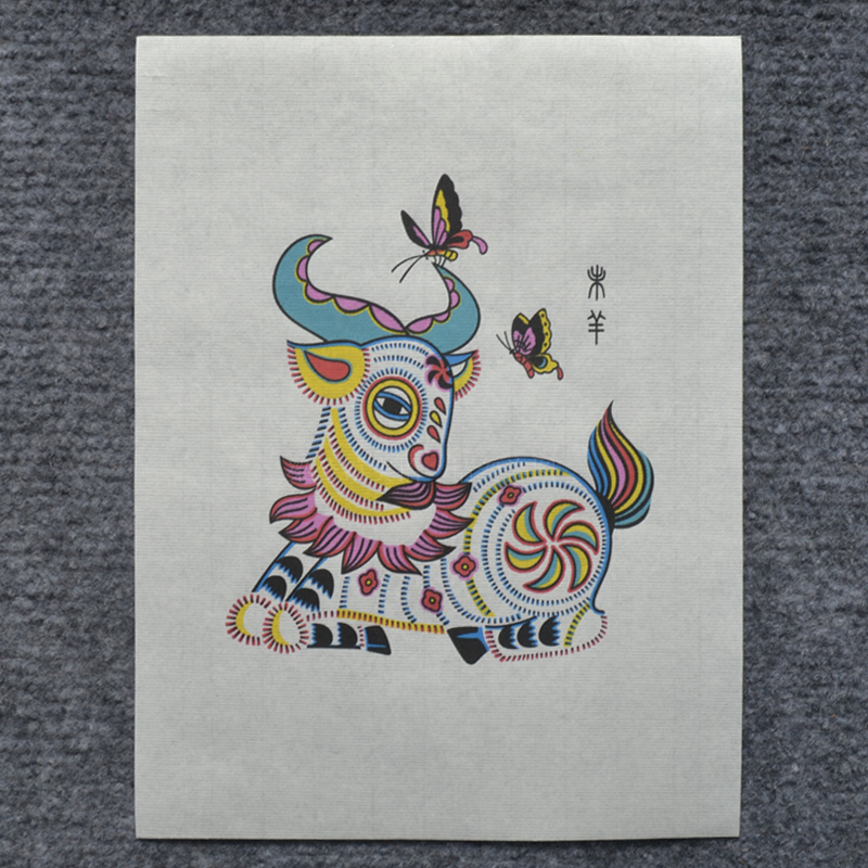 十二生肖年画木版年画工艺品鼠牛虎兔龙蛇马羊猴鸡狗猪生肖年画