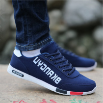 Pull back mens shoes summer 2022 new trendy shoes breathable canvas shoes deodorant all-match Korean version of the shoes mens casual shoes