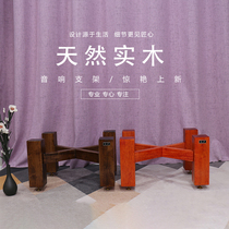 Tandem Sound Solid Wood Sound Shock Shock Professional Foot Nail Shockproof Backing Plate Tripod Rack Floor Shelf Home Theater Equipment For Home Theater Equipment