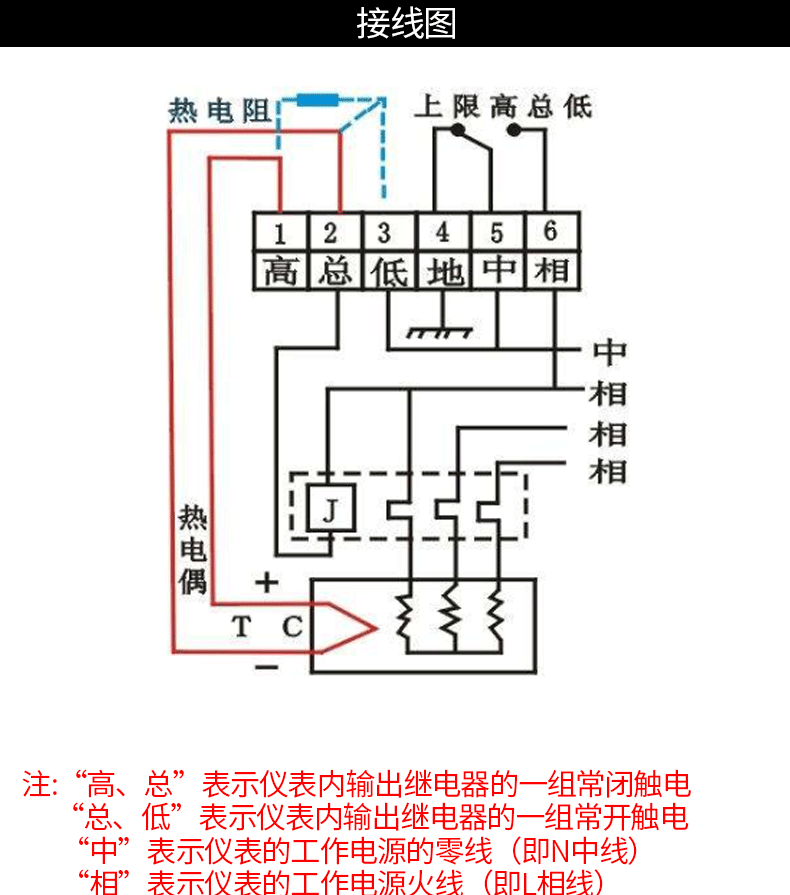 tdw-2001/2002指针式温控仪温度控制器温度调节仪k 1300度温控表