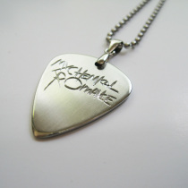 my chemical romance My chemical romance hand carved guitar pick necklace customization