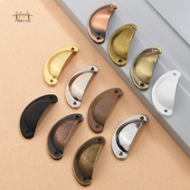 11 color medicine cabinet handle drawer shell handle tin handle retro handle half round handle 81MM long
