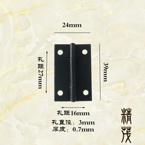 1 5 inch small hinge gift box painted black hinge iron hinge packaging hardware flat hinge 38 * 24mm