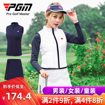 PGM new golf clothing women set autumn winter vest warm down cotton lined skirt