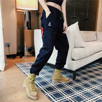 Large Yard Work Pants Woman Spring Autumn Season Fat Mm Loose Bf Bunch Foot Sports Ins Pants Children 2021 New Tide 200