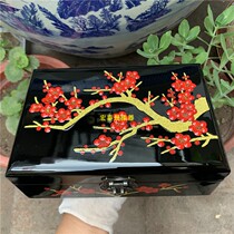 Hongtaisheng lacquerware factory direct sales jewelry box heaping drum newspaper spring plum blossom holiday gift