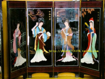 (Hongtaisheng lacquerware) Shanxi Pingyao lacquerware screen home furnishings gifts Classical four beauties