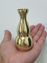 Mengshan feeding cup for rice bowl Feeding bowl Mainland polished copper gourd feeding water purification bottle Buddhist supplies Yan mouth