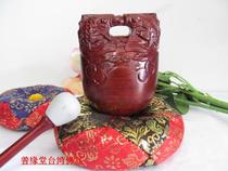 Shanwantang Taiwan Mahogany wood (2 5 inches)Lead chime Qing Buddhist supplies Dharma instrument Copper chime clang Zizhi bell