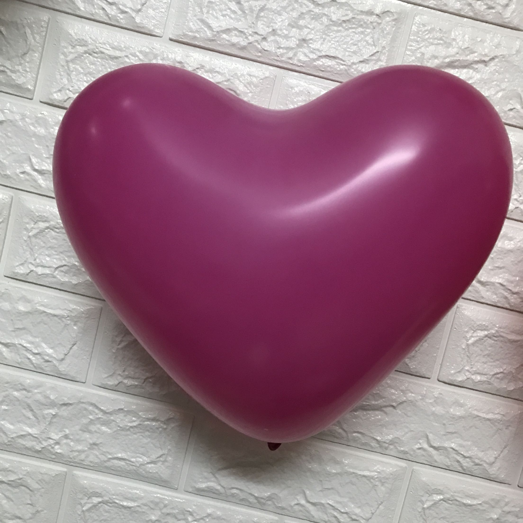 爱心气球心形12寸金色酒红 梅红粉 橙白兰 16寸水晶红 每包20颗