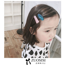Childrens contrast color hairpin combination Girls popular hair accessories hairpin a set of two