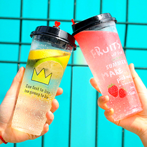90 caliber disposable milk tea cup pp plastic cup 500 700ml juice beverage packing Cup custom logo