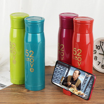 Advertising Cup custom double glass plastic cup custom opening small gift water Cup custom logo printing