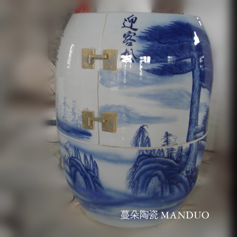 Jingdezhen porcelain cylinder steam cylinder weng health apparatus SPA salon massage health club urn