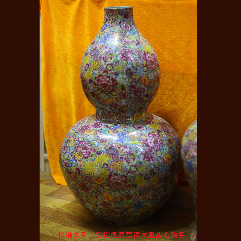 Thousands of jingdezhen porcelain vase color flower decoration vase full flower vases, art flower vase