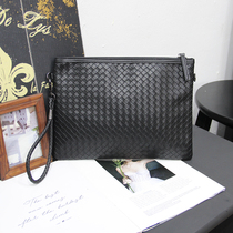 New Tide Cards Mens Hands With Bag Woven Mens Handbag Large Capacity Letter Enveloping Business Fashion Hand Grab Bag