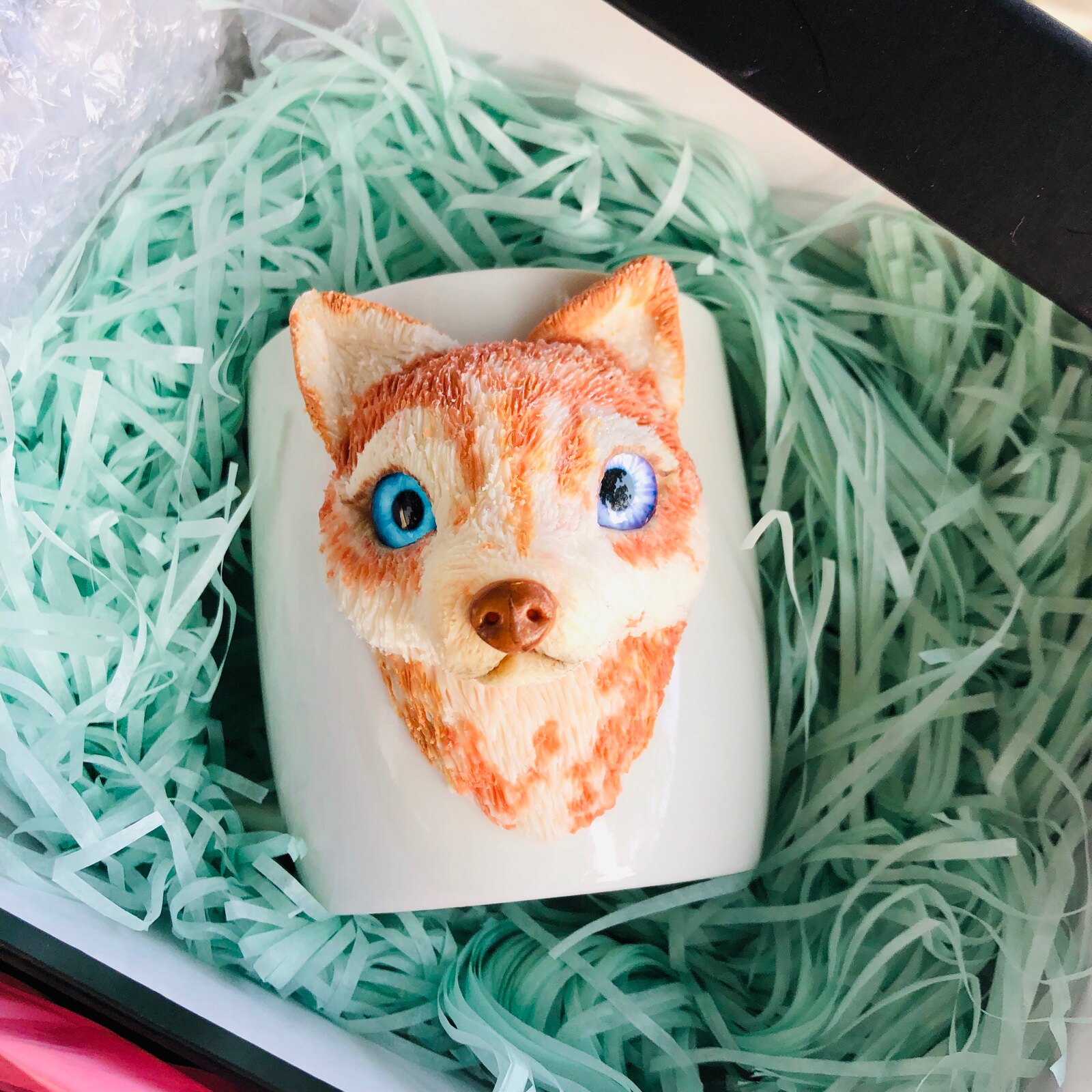 吉尔软陶创意个性定制卡通动物杯子咖啡杯马克杯礼物杯子创意杯