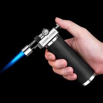 Cigar lighter creative mens personality lighter windproof straight into the desktop electronic cigarette lighter