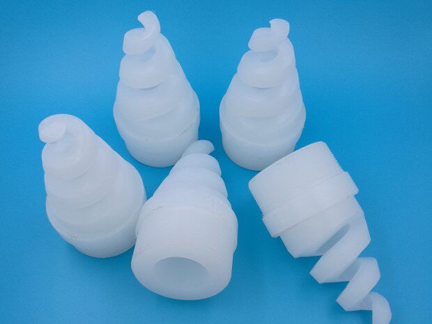 塑料pp螺旋喷嘴工业喷淋脱硫除尘废气洗涤塔2寸2.5寸大流量喷头