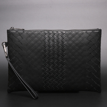 Hand bag hand letter bag casual handbag mens leather mens bag 2020 New Tide woven hand grip bag