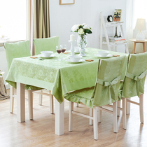 Simple modern waterproof table cloth fabric square table cloth living room restaurant solid color table cloth tea table cloth can be customized