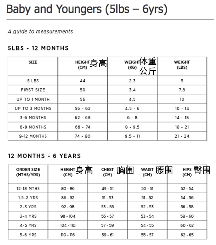 美国袜子尺码对照表图片