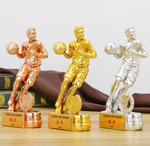 2019 New trophy resin gilded basketball games trophy custom upscale NBA commemorative trophy