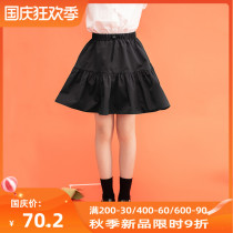 Pleated skirt girl 2021 summer new girl skirt fashion foreign style loose Puff skirt short childrens clothing