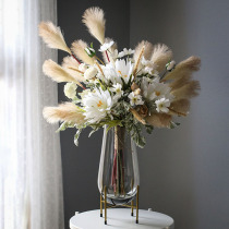 Light luxury glass vase large fruit plate decoration modern simple model room home soft decoration creative decoration